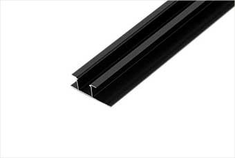 恩施航空纤维墙咔铝合金带灯中条（哑黑氧化）